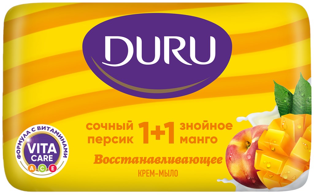 Крем-мыло DURU 1+1 Манго и персик
